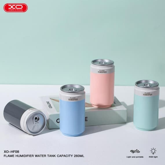 Umidificator casa/auto XO HF08, aspect doza suc, 260 ml, albastru 3