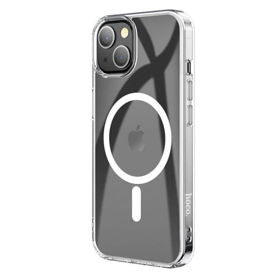 Husa protectie Apple iPhone 14, Hoco Premium Magsafe TPU, ShockProof, incarcare magsafe, transparenta 4