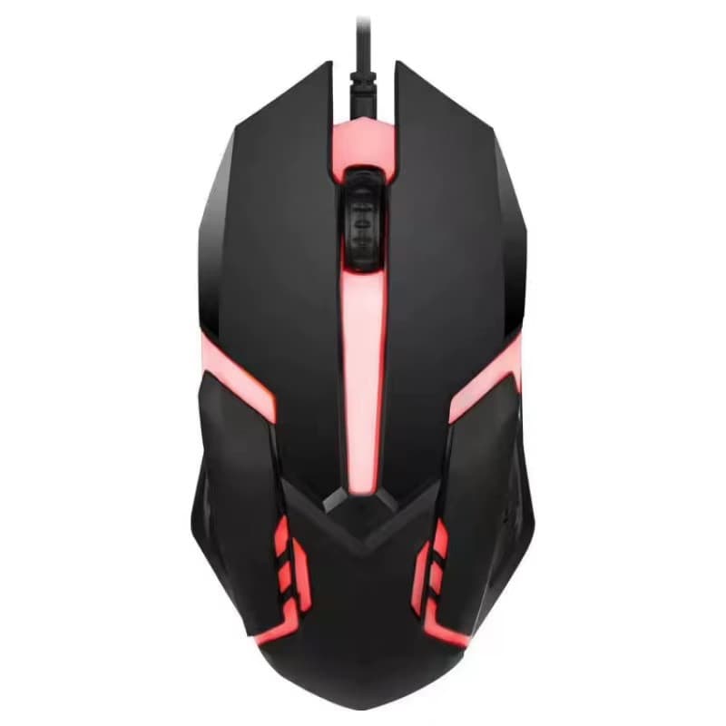 Mouse gaming X1 cu fir USB, 400 / 800 DPI, lumini RGB, cablu 1.5 m, negru 3