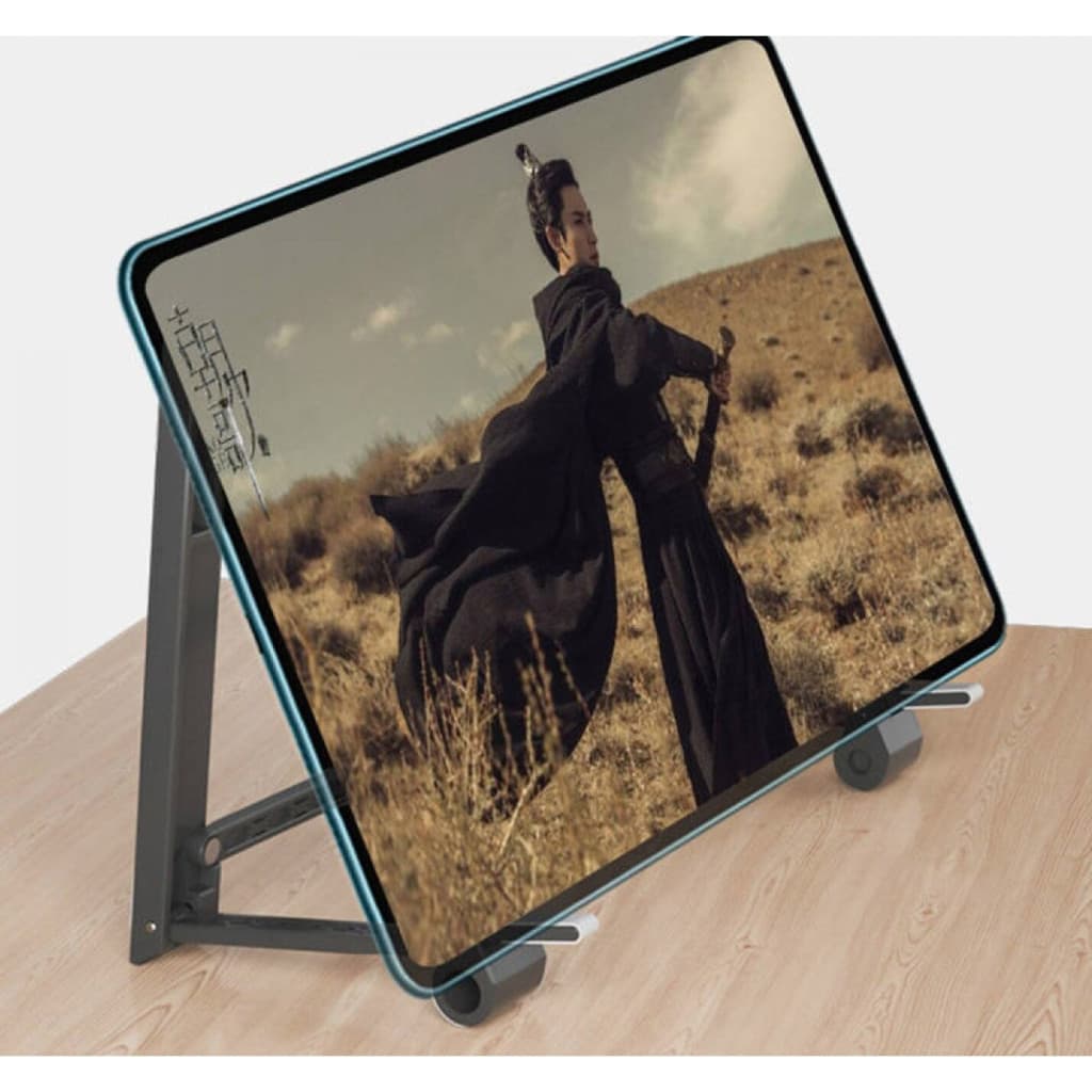 Suport/stand de birou Andowl Q-ZJ009, pentru laptop, tableta, telefon, pliabil, reglabil, negru 3