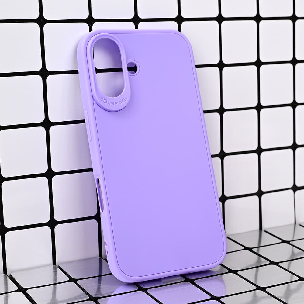 Husa protectie Apple iPhone 17, Matt TPU My Choice, silicon moale, mov lila 3