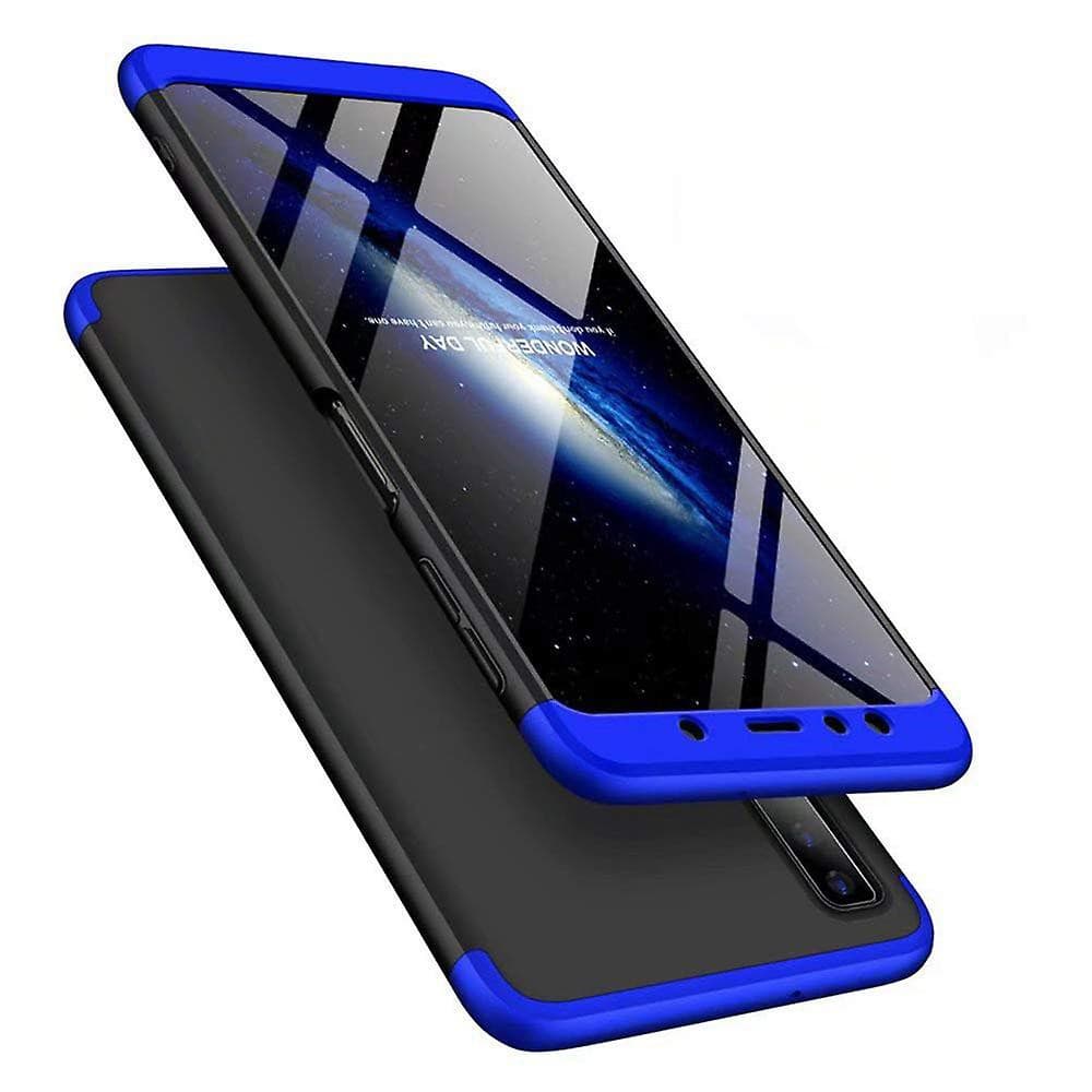 Husa Full Cover GKK (fata + spate) pentru Xiaomi Redmi Note 5A, negru cu albastru 2