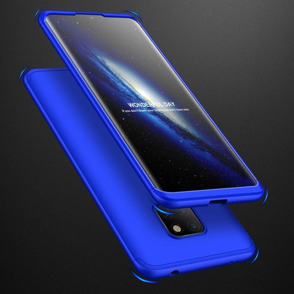 Husa Full cover GKK (fata + spate) pentru Huawei Mate 20, albastra 2