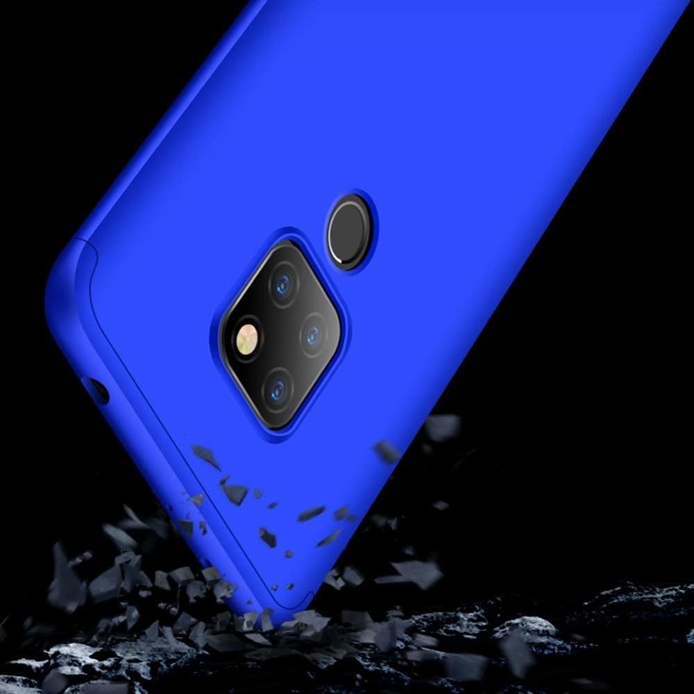 Husa Full cover GKK (fata + spate) pentru Huawei Mate 20, albastra 3