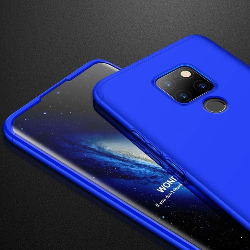 Husa Full cover GKK (fata + spate) pentru Huawei Mate 20, albastra 4
