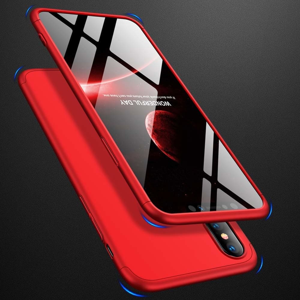 Husa Full Cover GKK (fata + spate) pentru Apple iPhone XS Max, rosie 3
