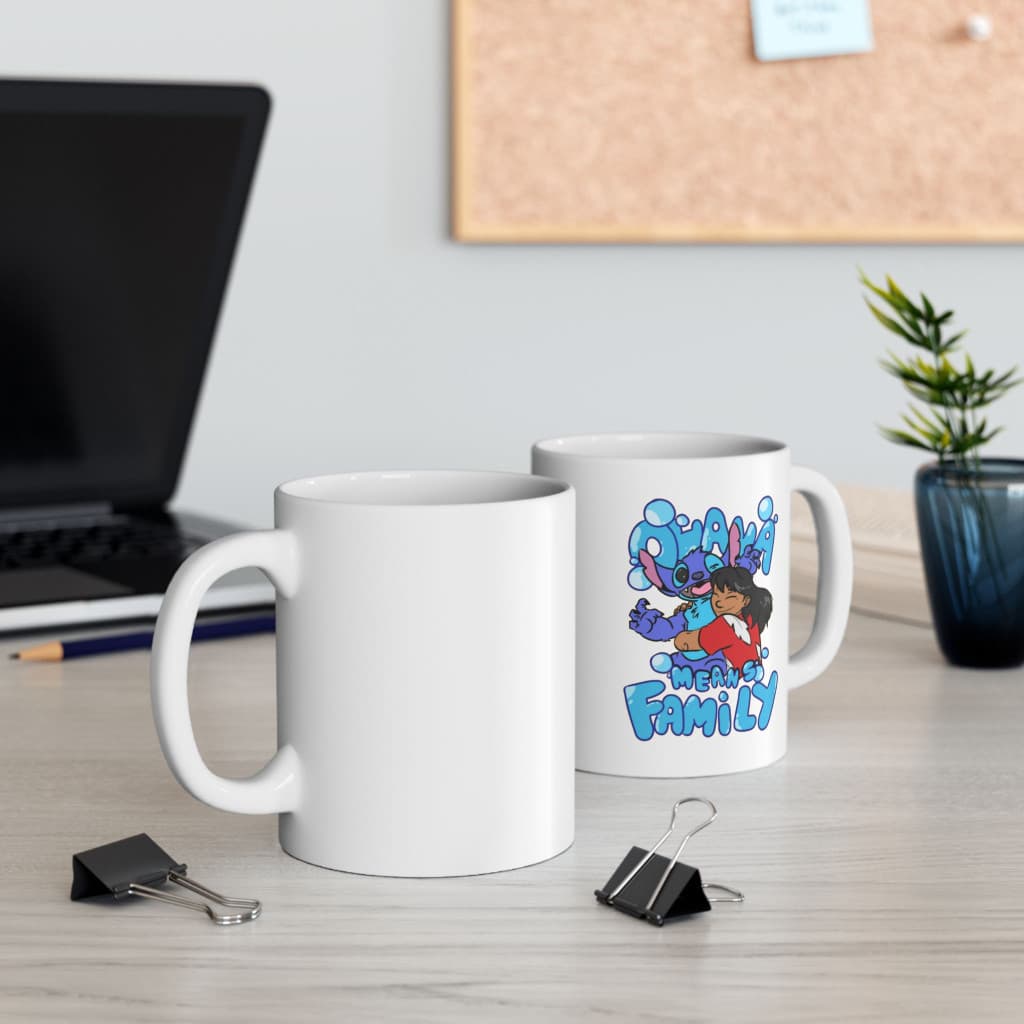 Cana ceramica personalizata, design Family, 330 ml, alba 5