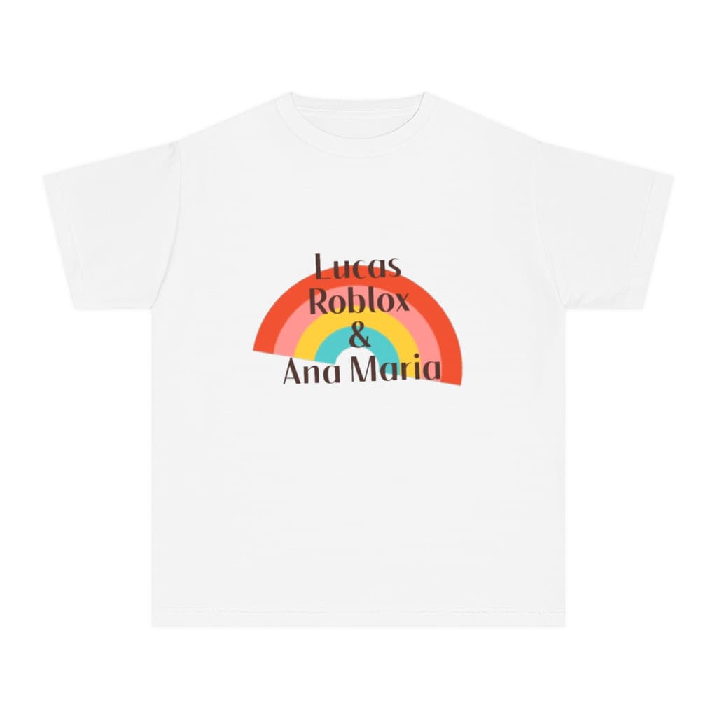 Tricou personalizat alb, copii/adulti, design logo Ana si Lucas, modal, diverse marimi 2
