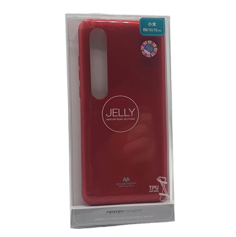 Husa de protectie Mercury Goospery pentru Xiaomi Mi 10/Mi 10 Pro, jelly case, rosie 3