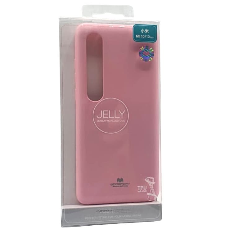 Husa de protectie Mercury Goospery pentru Xiaomi Mi 10/Mi 10 Pro, jelly case, roz pal 3