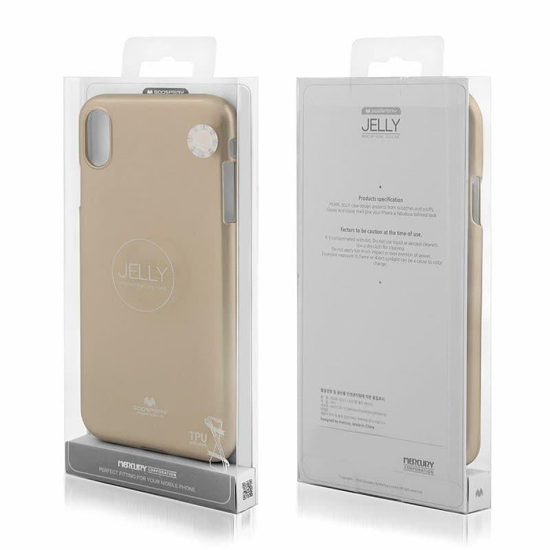 Husa de protectie Mercury Goospery pentru Huawei P40, jelly case, aurie 3