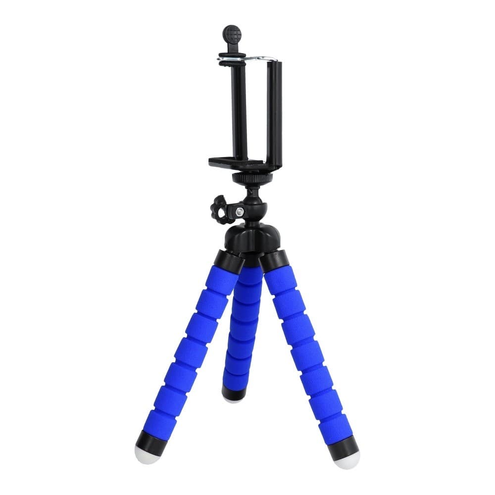 Mini trepied universal pentru telefoane si camere foto, albastru 2