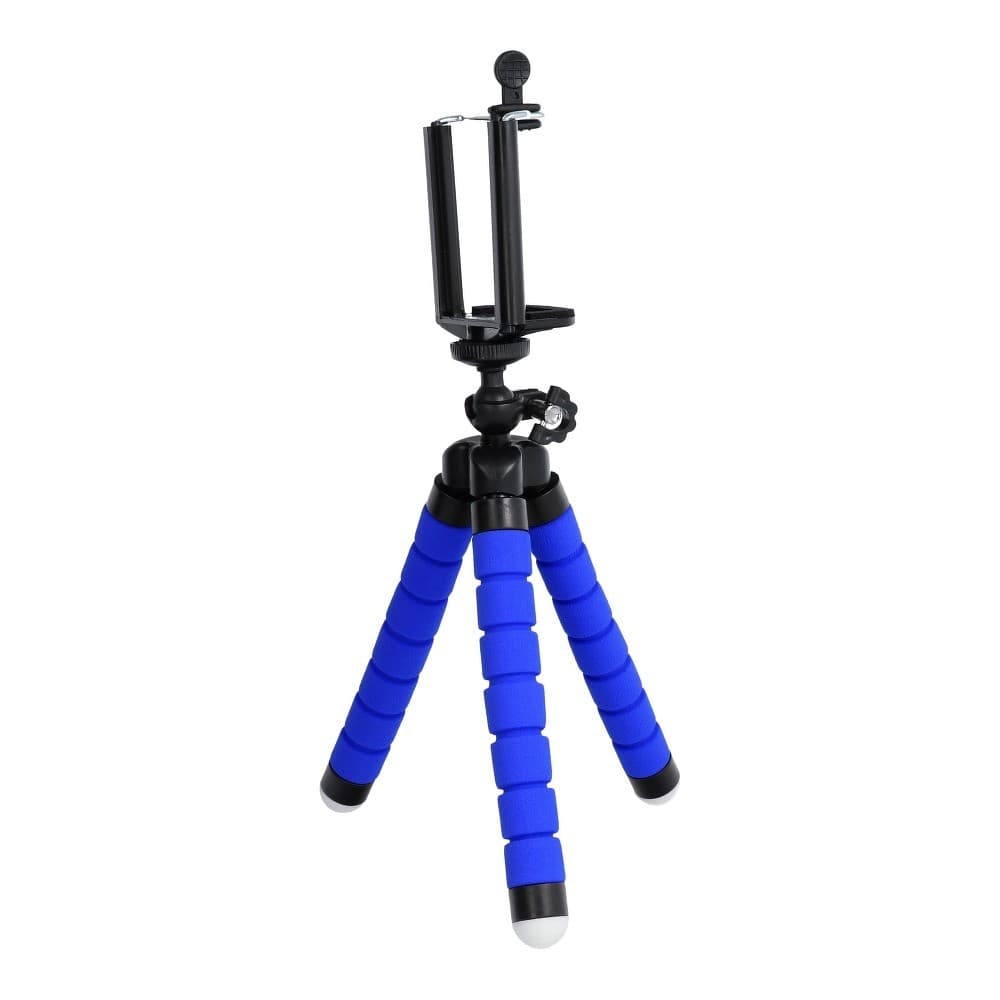 Mini trepied universal pentru telefoane si camere foto, albastru 4