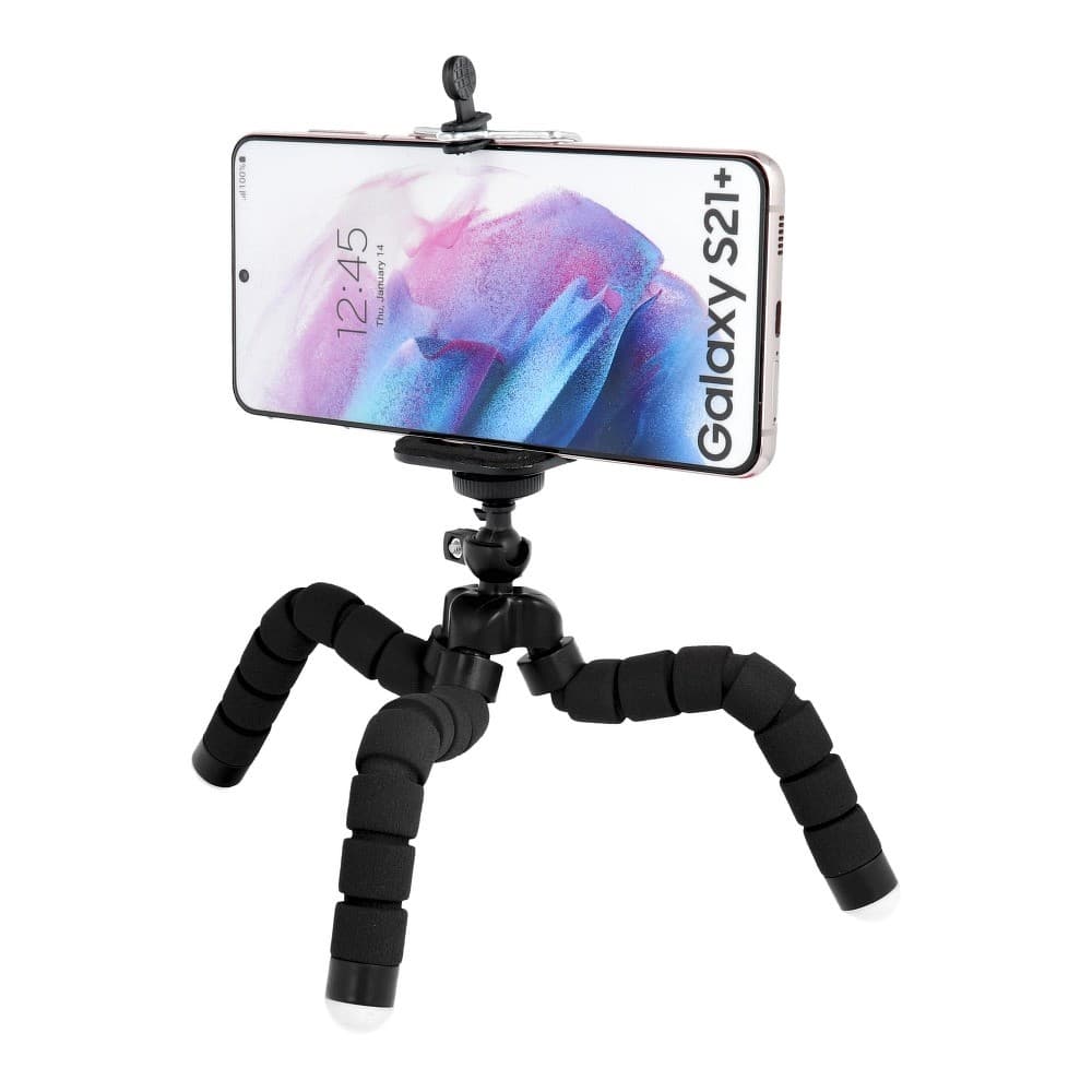 Mini trepied universal pentru telefoane si camere foto, negru 3