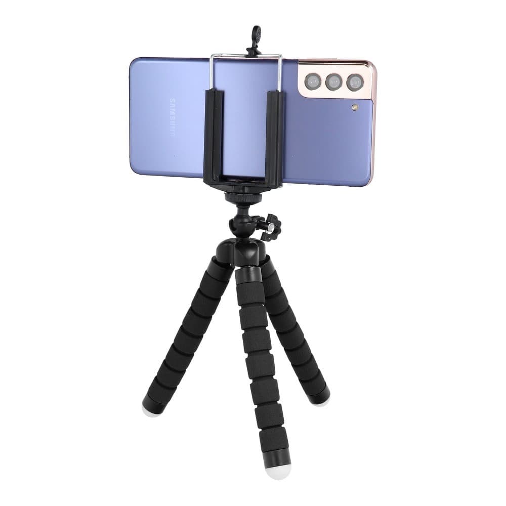 Mini trepied universal pentru telefoane si camere foto, negru 5