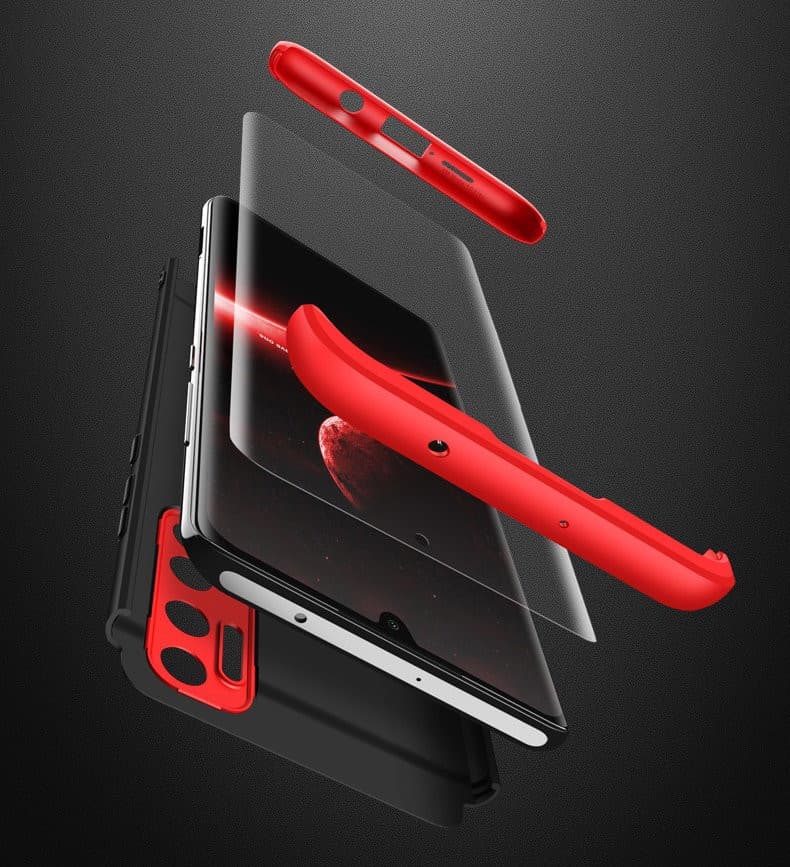 Husa Full Cover GKK (fata + spate) pentru Xiaomi Mi 10 Lite, neagra 4