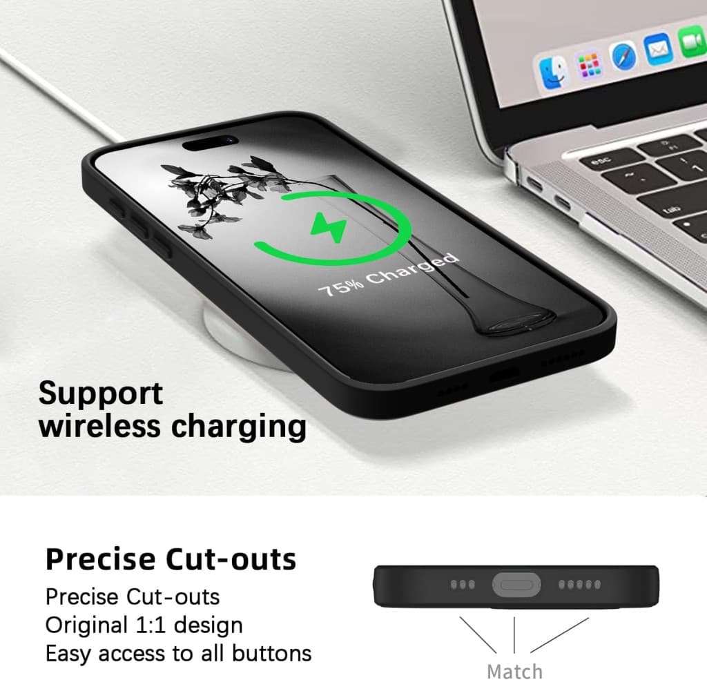 Husa Apple iPhone 14 Pro Max, Luxury Silicone, catifea in interior, protectie camere, neagra 5