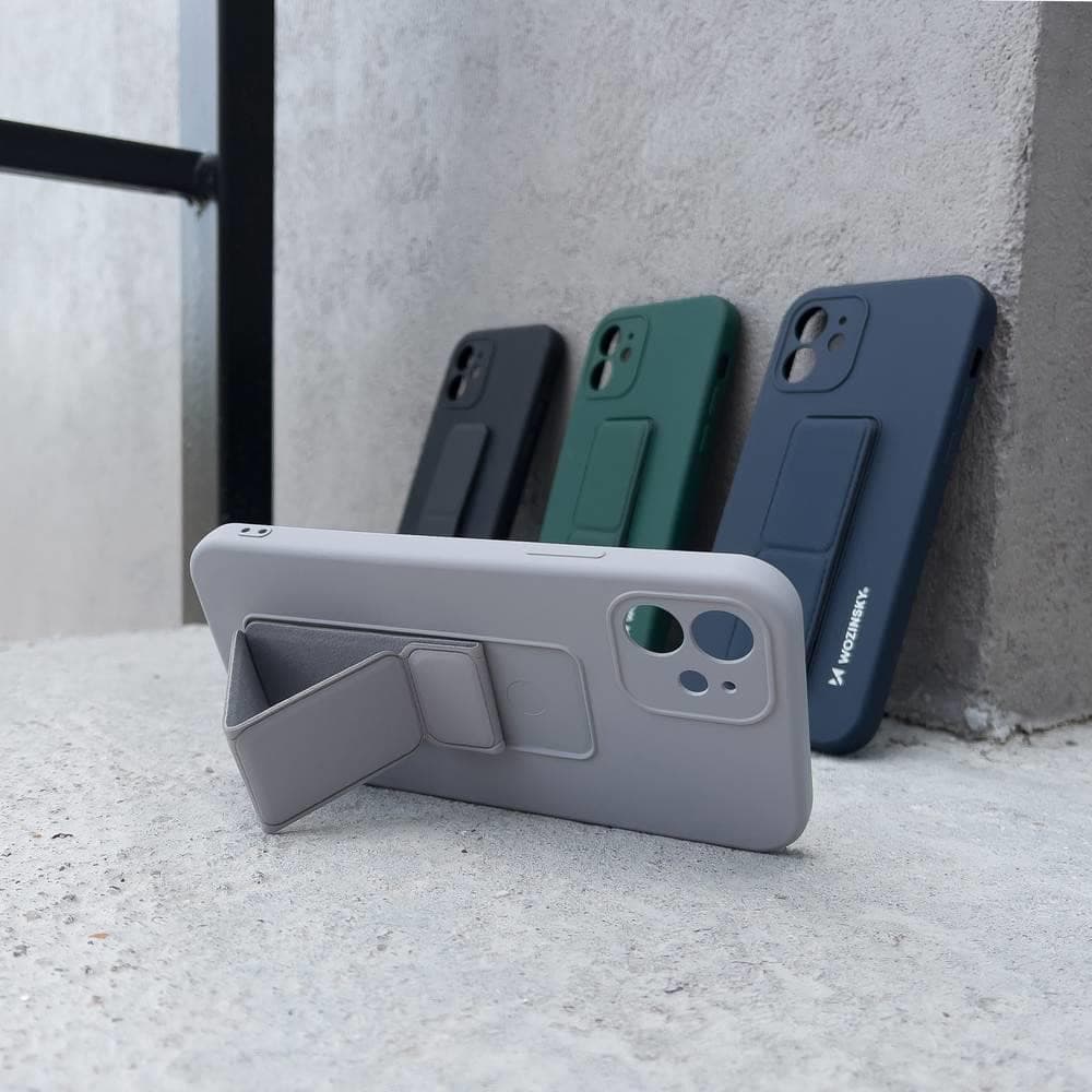 Husa protectie Wozinsky Kickstand pentru Samsung Galaxy A22 4G, galbena 4