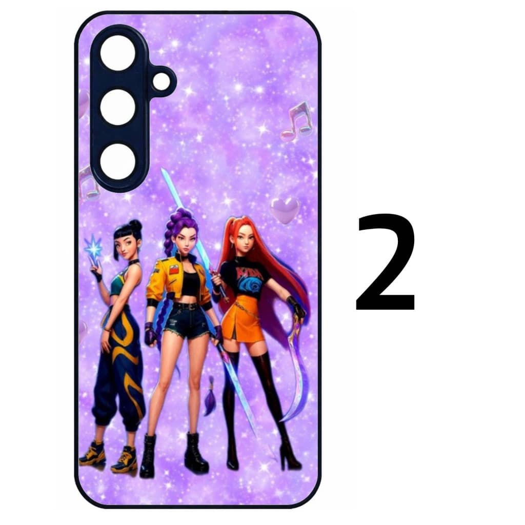 Husa protectie Samsung Galaxy A56, Colorful Aluminium TPU, KPop Demon Hunters, diverse modele 3