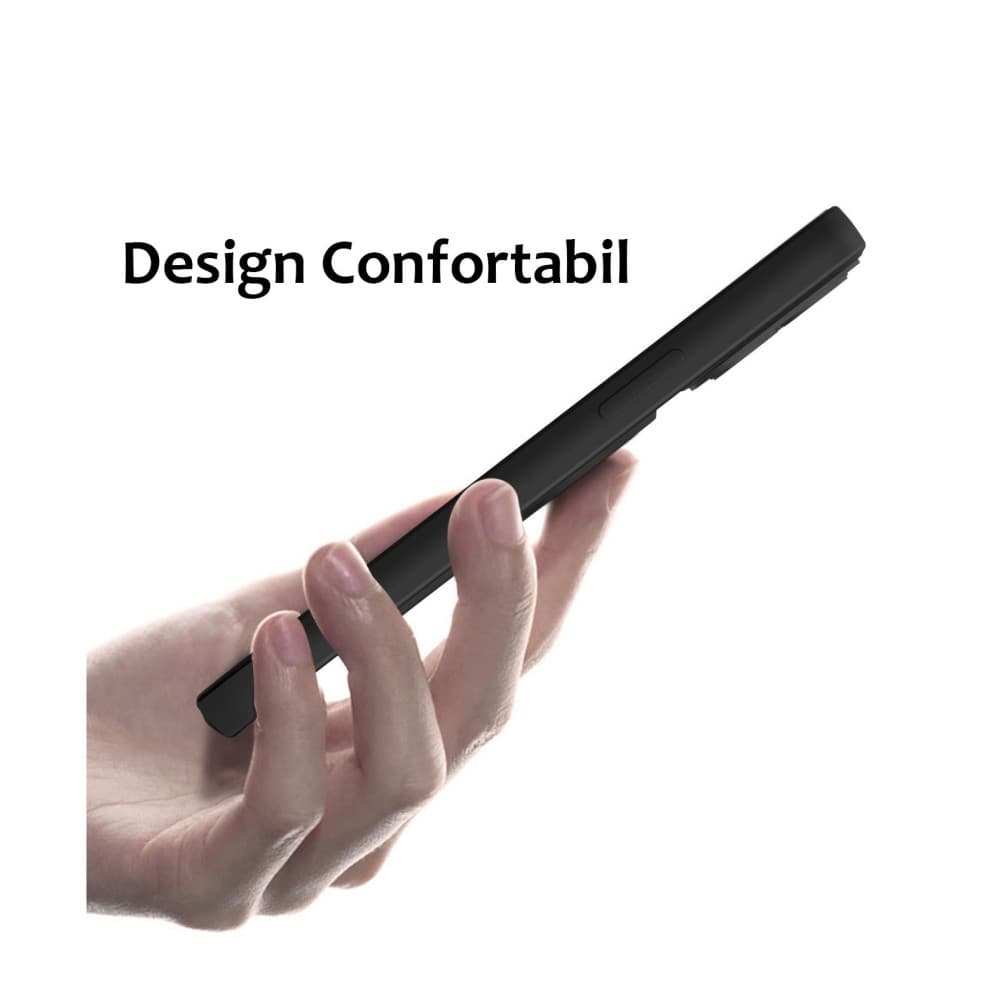 Husa Apple iPhone 12 Pro, Armor Design, functie stand, insertie metalica pentru suport auto magnetic, negru/alb 3