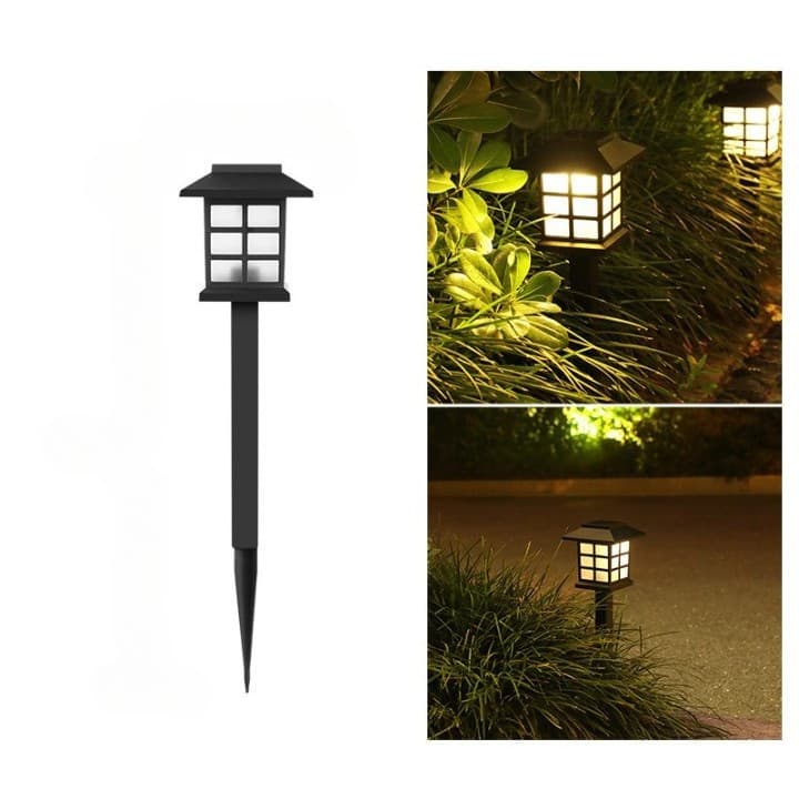 Lampa solara LED decorativa pentru gradina, tip felinar, lumina multicolor 3