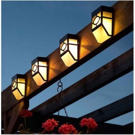 Lampa solara cu senzor geometric, IP65, lumina alb cald 5