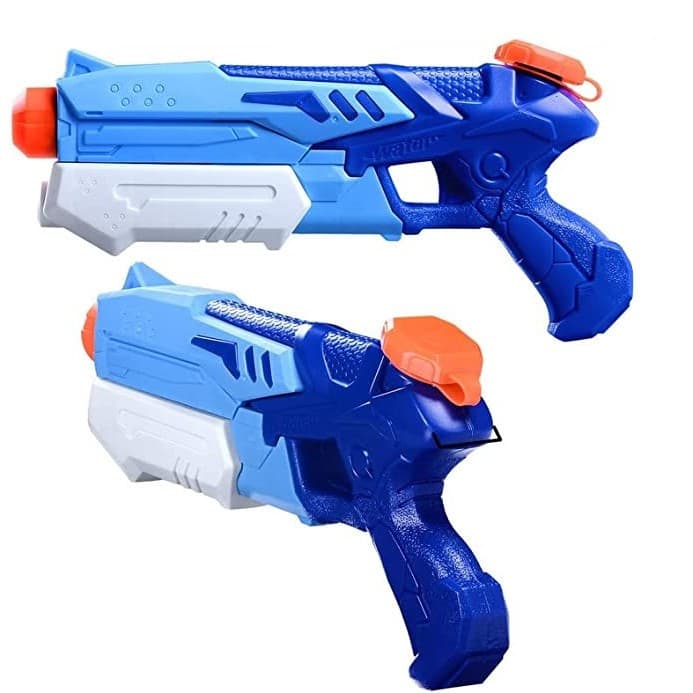 Jucarie pistol cu apa, plastic, rezervor 300 ml, 6 ani+, albastru 3
