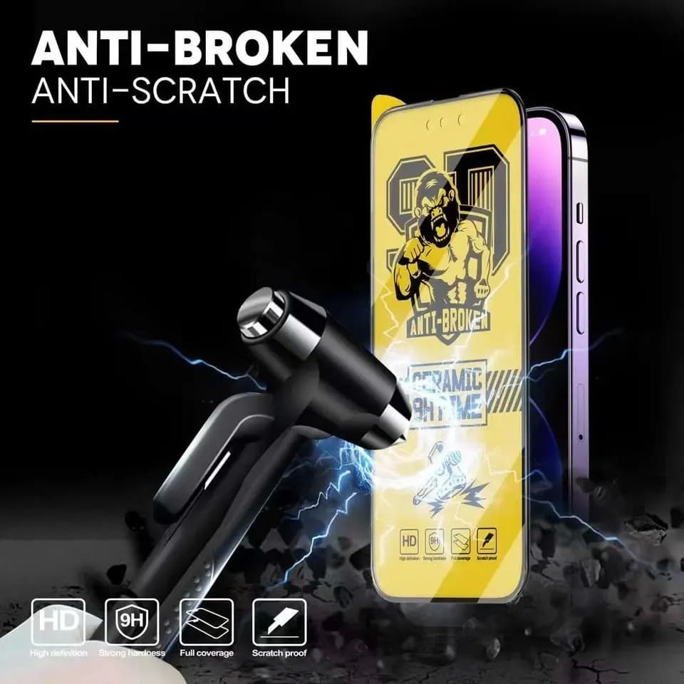 Folie de protectie Ceramic Film pentru Samsung Galaxy A13 4G/5G, margini negre 3