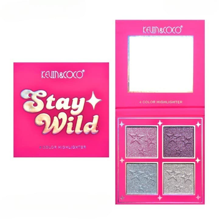 Paleta de machiaj KEVIN & COCO, Stay Wild, fard de pleoape, 12 culori, 13.6 x 10.4 x 0.9 cm 2