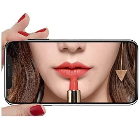 Folie de sticla Apple iPhone 15 Pro, Full Glue 8D Mirror Glass, efect oglinda, reflexie violeta, margini negre 4
