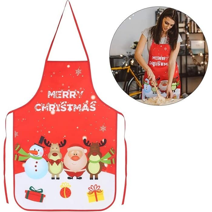 Sort de bucatarie decorativ, tema Craciun, 50 x 70 cm, model Merry Christmas 3