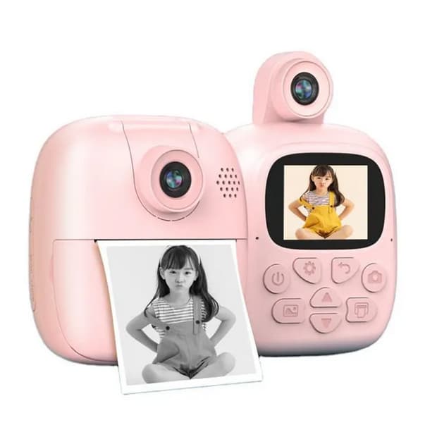 Aparat foto, camera video Full HD pentru copii IDK-A19, imprimanta termica incorporata, turcoaz 2