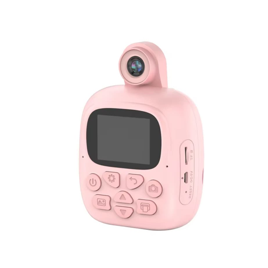 Aparat foto, camera video Full HD pentru copii IDK-A19, imprimanta termica incorporata, turcoaz 3