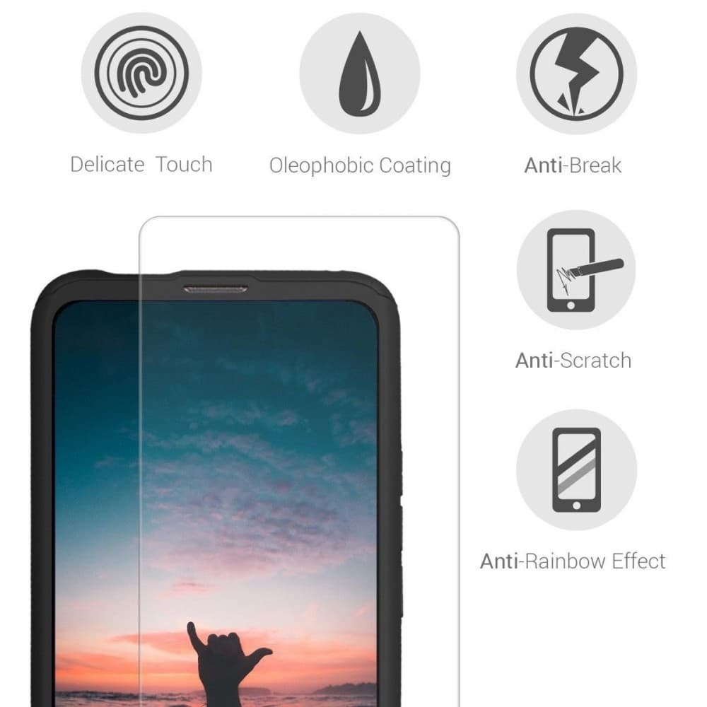 Husă Full Cover 360° pentru Huawei P40 (față + spate + sticlă), neagra 3