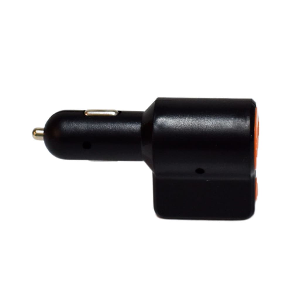 Modulator FM cu incarcare USB si Bluetooth Greatnice GTS-C905, 2 porturi USB, negru/portocaliu 3