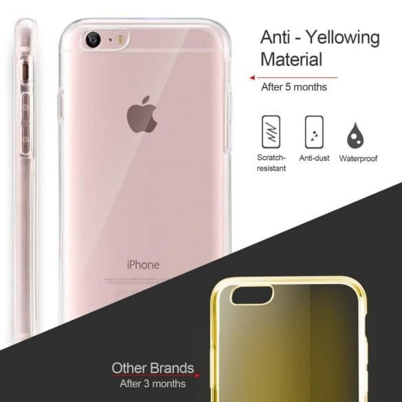 Husa protectie iPhone X/XS (fata + spate) Fully PC & PET 360°, transparenta 2
