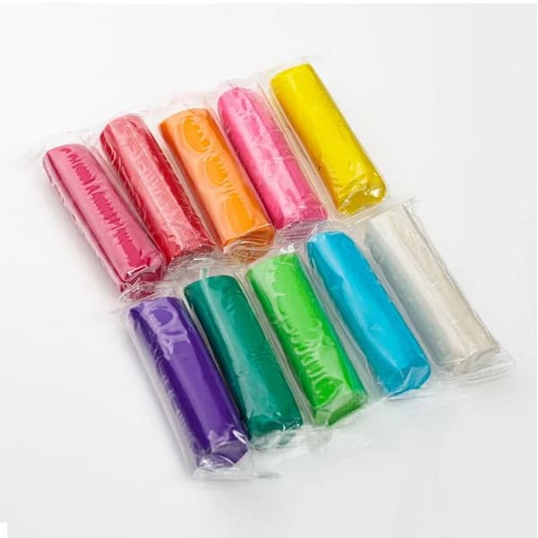 Plastilina in galeata, 10 culori diferite, 500 grame 2