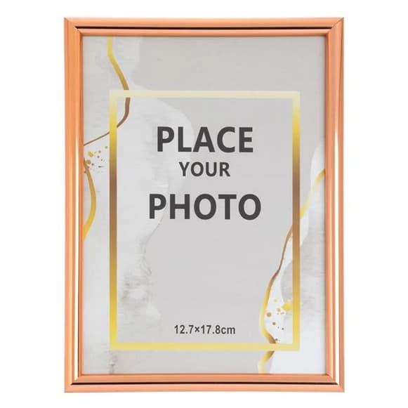 Rama foto decorativa rose gold, 13 x 18 cm 2