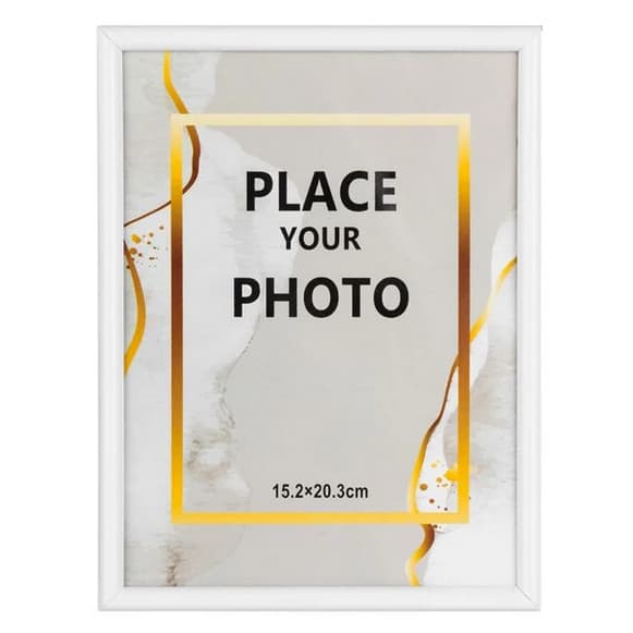 Rama foto decorativa alba, 15 x 20 cm 2