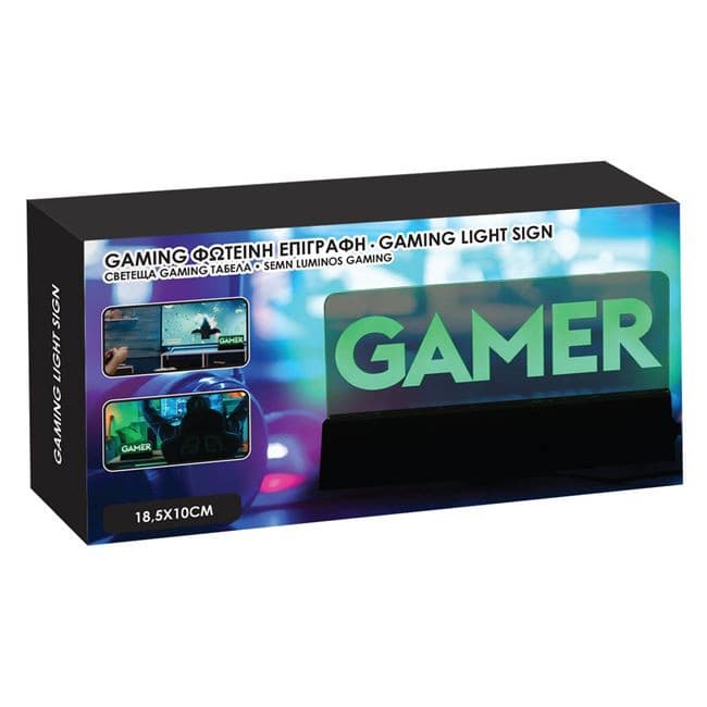 Lampa GAMER cu Lumina Verde 18.5x3x10cm 4
