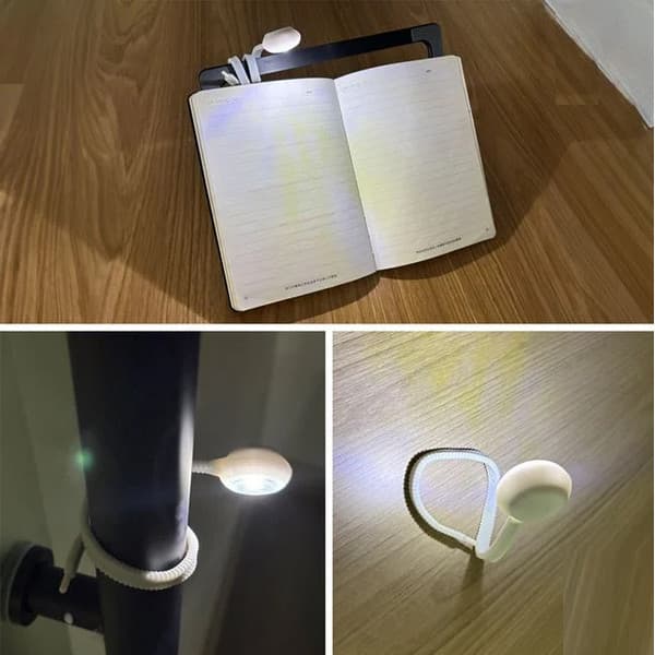 Lampa de citit LED, tip siret, lumina alba, Ø3 x 26 cm 4
