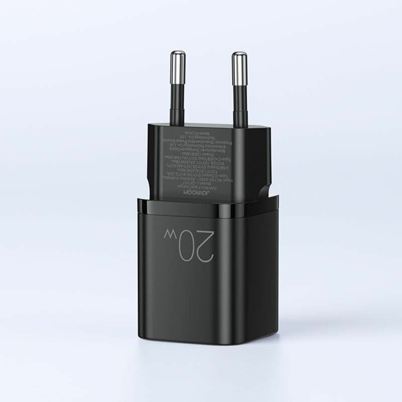 Incarcator casa Joyroom L-QP207, 20W, 1 x USB-C, 1 x USB-A, PD, QC 3.0, negru 3