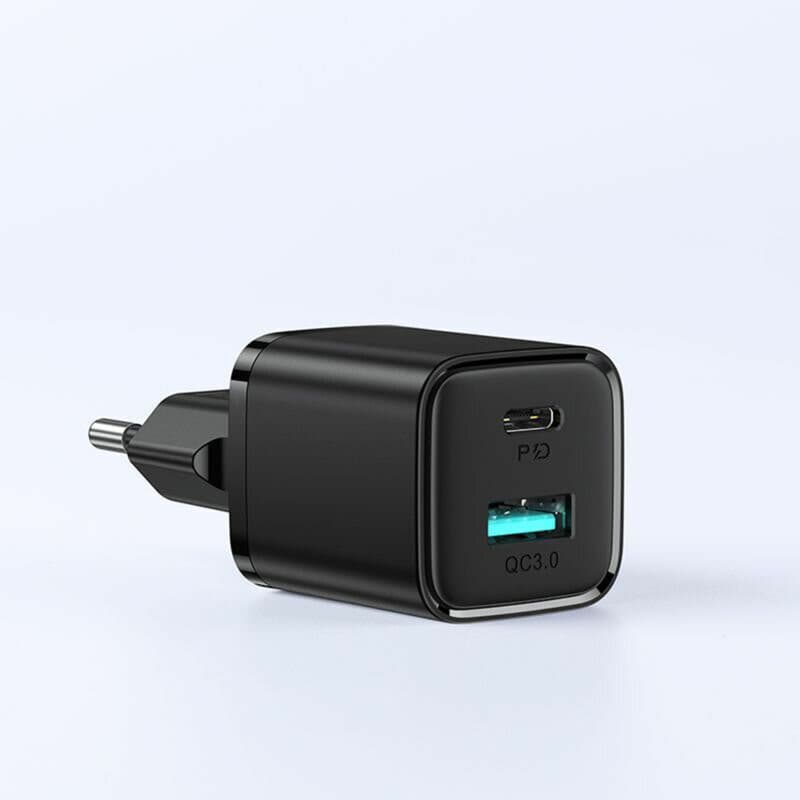 Incarcator casa Joyroom L-QP207, 20W, 1 x USB-C, 1 x USB-A, PD, QC 3.0, negru 4
