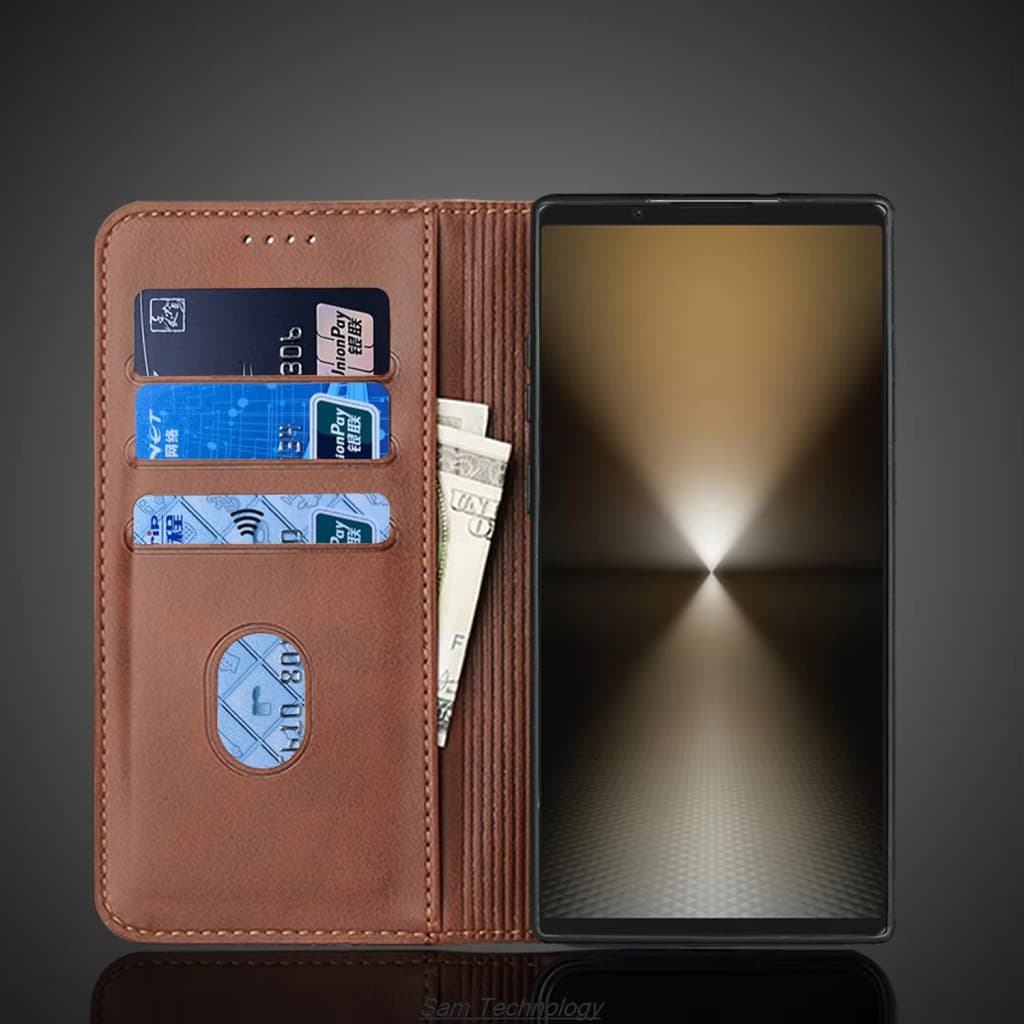 Husa Xiaomi 12T Pro, Elegant Book Case, inchidere magnetica, rosie 3