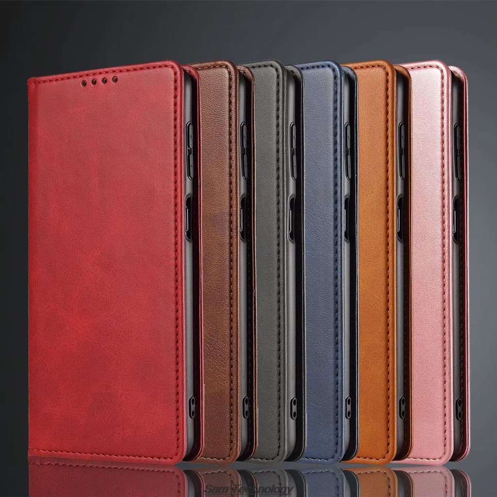 Husa Motorola Moto E40, Elegant Book Case, inchidere magnetica, rosie 5