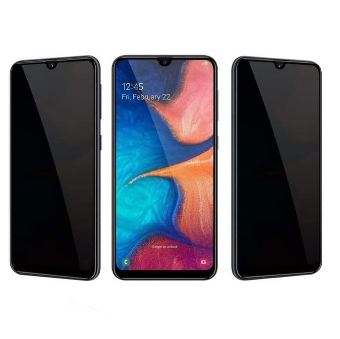 Folie de protectie Samsung Galaxy A50 / A30s / A30 / A20, Privacy Ceramic, margini negre 3