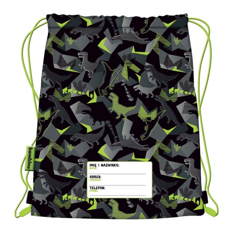 Sac cu snur pentru copii Bambino T-Rex, 32 x 43.5 cm 2