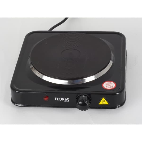 Plita electrica Floria ZLN-2806, 22 x 21 x 5 cm,1 ochi, 1000W, neagra 2
