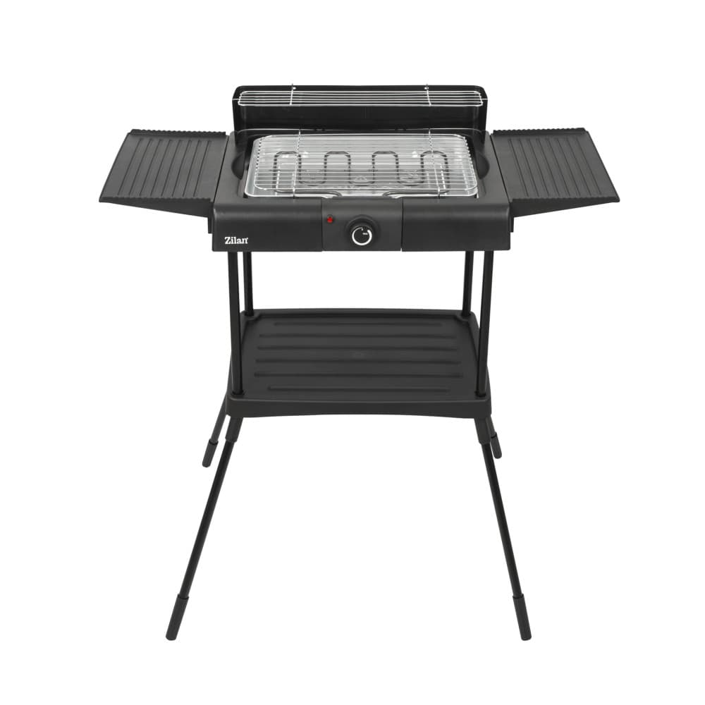 Gratar electric cu picior ZİLAN ZLN-3789, 2400 W, termostat reglabil, negru 2