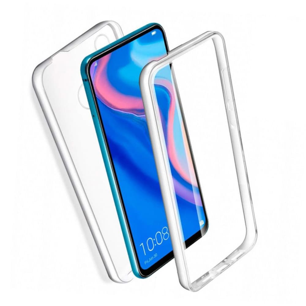 Husa protectie Huawei P Smart Z (fata + spate) Fully PC & PET 360°, transparenta 1
